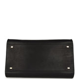 The Row Soft Margaux 15 Bag Black Saddle Gold Hardware - Thumbnail View 6