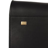 The Row Soft Margaux 15 Bag Black Saddle Gold Hardware - Thumbnail View 8
