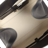 The Row Soft Margaux 15 Bag Black Saddle Gold Hardware - Thumbnail View 9