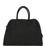 The Row Soft Margaux 15 Bag Black Calfskin Silver Hardware - Thumbnail View 1