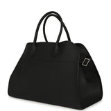 The Row Soft Margaux 15 Bag Black Calfskin Silver Hardware - Thumbnail View 5