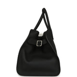 The Row Soft Margaux 15 Bag Black Calfskin Silver Hardware - Thumbnail View 3