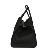 The Row Soft Margaux 17 Bag Black Calfskin Silver Hardware - Thumbnail View 3