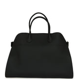 The Row Soft Margaux 17 Bag Black Calfskin Silver Hardware - Thumbnail View 4