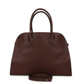 The Row Soft Margaux 12 Bag New Burgundy Saddle Leather Silver Hardware - Thumbnail View 1