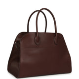The Row Soft Margaux 12 Bag New Burgundy Saddle Leather Silver Hardware - Thumbnail View 2