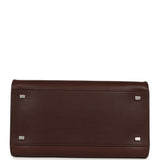 The Row Soft Margaux 12 Bag New Burgundy Saddle Leather Silver Hardware - Thumbnail View 6