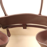 The Row Soft Margaux 12 Bag New Burgundy Saddle Leather Silver Hardware - Thumbnail View 11