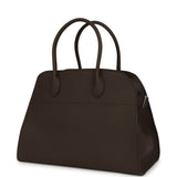 The Row Soft Margaux 12 Bag Deep Brown Calfskin Silver Hardware - Thumbnail View 5