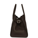 The Row Soft Margaux 12 Bag Deep Brown Calfskin Silver Hardware - Thumbnail View 3