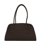 The Row Margaux Shoulder 12 Deep Brown Calfskin Silver Hardware - Thumbnail View 1