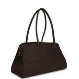 The Row Margaux Shoulder 12 Deep Brown Calfskin Silver Hardware - Thumbnail View 2