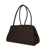 The Row Margaux Shoulder 12 Deep Brown Calfskin Silver Hardware - Thumbnail View 5