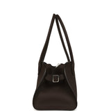 The Row Margaux Shoulder 12 Deep Brown Calfskin Silver Hardware - Thumbnail View 3