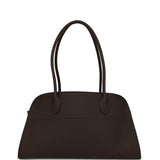 The Row Margaux Shoulder 12 Deep Brown Calfskin Silver Hardware - Thumbnail View 4