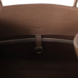 The Row Margaux Shoulder 12 Deep Brown Calfskin Silver Hardware - Thumbnail View 9