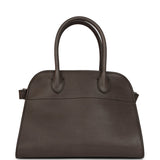 The Row Soft Margaux 10 Bag Mid Grey Saddle Leather Silver Hardware - Thumbnail View 4
