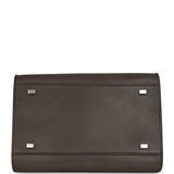 The Row Soft Margaux 10 Bag Mid Grey Saddle Leather Silver Hardware - Thumbnail View 6