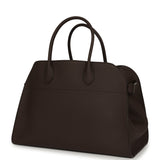 The Row Soft Margaux 15 Bag Deep Brown Calfskin Silver Hardware - Thumbnail View 5