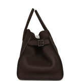 The Row Soft Margaux 15 Bag Deep Brown Calfskin Silver Hardware - Thumbnail View 3
