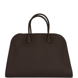 The Row Soft Margaux 15 Bag Deep Brown Calfskin Silver Hardware - Thumbnail View 4