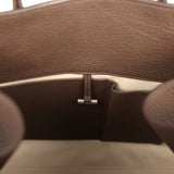 The Row Soft Margaux 15 Bag Deep Brown Calfskin Silver Hardware - Thumbnail View 12