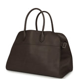 The Row Soft Margaux 15 Mid Grey Saddle Leather Silver Hardware - Thumbnail View 4