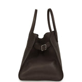 The Row Soft Margaux 15 Mid Grey Saddle Leather Silver Hardware - Thumbnail View 3