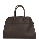 The Row Soft Margaux 15 Mid Grey Saddle Leather Silver Hardware - Thumbnail View 5