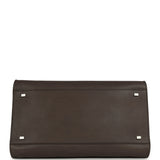 The Row Soft Margaux 15 Mid Grey Saddle Leather Silver Hardware - Thumbnail View 6