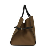 The Row Margaux 15 Ceinture Bag Fango Canvas, Black Saddle Gold Hardware - Thumbnail View 3