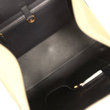 The Row Margaux 15 Ceinture Bag Fango Canvas, Black Saddle Gold Hardware - Thumbnail View 8
