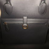 The Row Margaux 15 Ceinture Bag Fango Canvas, Black Saddle Gold Hardware - Thumbnail View 9