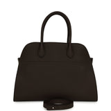 The Row Soft Margaux 12 Bag Deep Brown Calfskin Silver Hardware - Thumbnail View 1