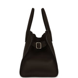 The Row Soft Margaux 12 Bag Deep Brown Calfskin Silver Hardware - Thumbnail View 3