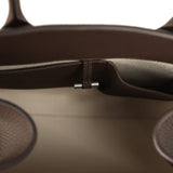 The Row Soft Margaux 12 Bag Deep Brown Calfskin Silver Hardware - Thumbnail View 10