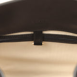 The Row Soft Margaux 15 Bag Black Saddle Gold Hardware - Thumbnail View 8
