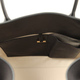 The Row Soft Margaux 15 Bag Black Saddle Gold Hardware - Thumbnail View 11