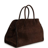 The Row Soft Margaux 15 Bag Mocha Suede Gold Hardware - Thumbnail View 2