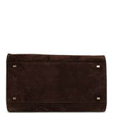 The Row Soft Margaux 15 Bag Mocha Suede Gold Hardware - Thumbnail View 6