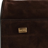 The Row Soft Margaux 15 Bag Mocha Suede Gold Hardware - Thumbnail View 8