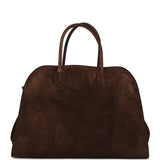 The Row Soft Margaux 15 Bag Mocha Suede Gold Hardware - Thumbnail View 1