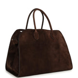 The Row Soft Margaux 15 Bag Mocha Suede Gold Hardware - Thumbnail View 2