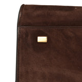 The Row Soft Margaux 15 Bag Mocha Suede Gold Hardware - Thumbnail View 8
