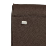 The Row Soft Margaux 17 Bag Deep Brown Calfskin Silver Hardware - Thumbnail View 8