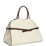 The Row Margaux 15 Ceinture Bag Ivory Canvas, Kentucky Saddle Gold Hardware - Thumbnail View 2