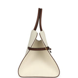 The Row Margaux 15 Ceinture Bag Ivory Canvas, Kentucky Saddle Gold Hardware - Thumbnail View 3