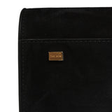 The Row Soft Margaux 10 Bag Black Suede Gold Hardware - Thumbnail View 7