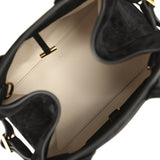 The Row Soft Margaux 10 Bag Black Suede Gold Hardware - Thumbnail View 8