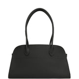 The Row Soft Margaux Shoulder 12 Bag Black Calfskin Silver Hardware - Thumbnail View 1